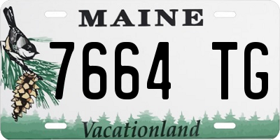 ME license plate 7664TG
