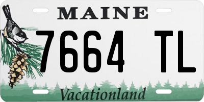 ME license plate 7664TL
