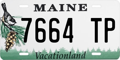 ME license plate 7664TP