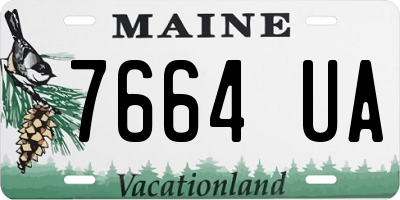 ME license plate 7664UA