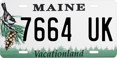 ME license plate 7664UK
