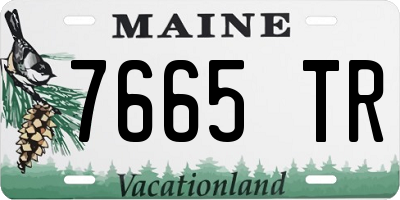 ME license plate 7665TR