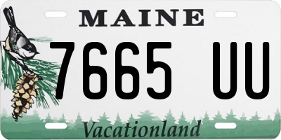 ME license plate 7665UU