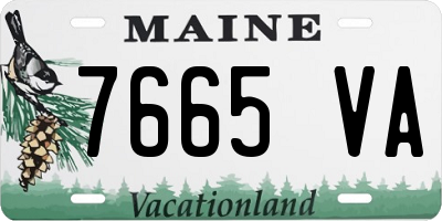 ME license plate 7665VA