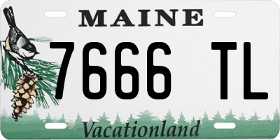 ME license plate 7666TL