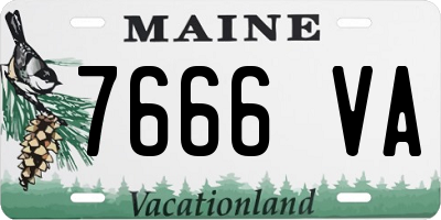 ME license plate 7666VA