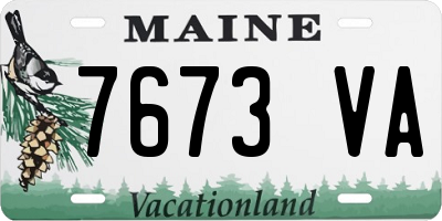 ME license plate 7673VA