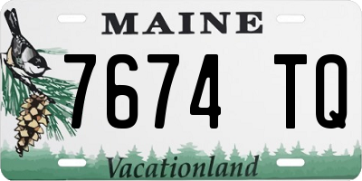 ME license plate 7674TQ
