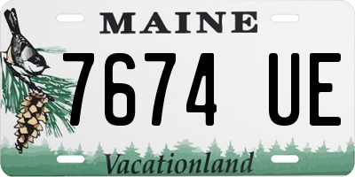 ME license plate 7674UE