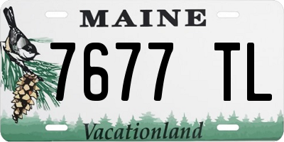 ME license plate 7677TL