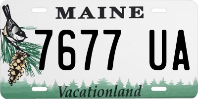 ME license plate 7677UA