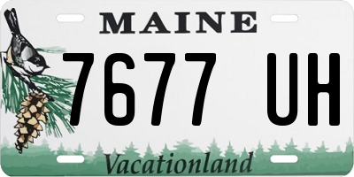 ME license plate 7677UH