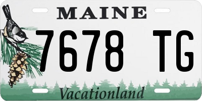 ME license plate 7678TG
