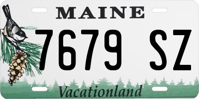 ME license plate 7679SZ