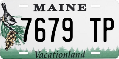 ME license plate 7679TP