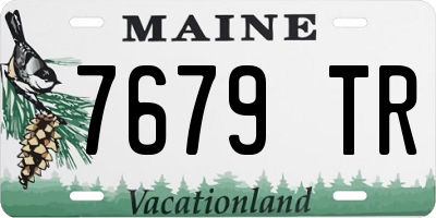 ME license plate 7679TR
