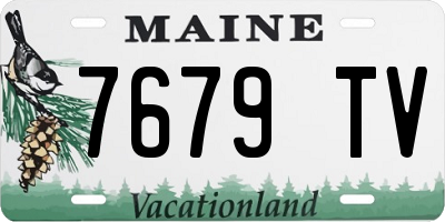 ME license plate 7679TV