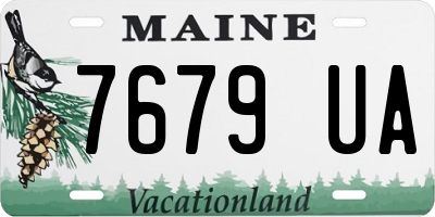 ME license plate 7679UA