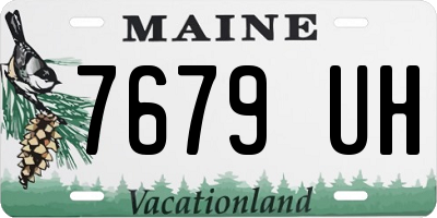 ME license plate 7679UH
