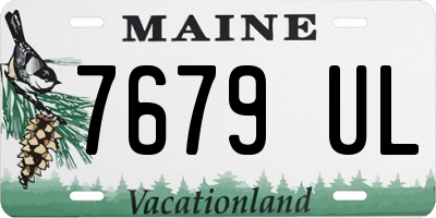 ME license plate 7679UL