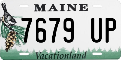 ME license plate 7679UP