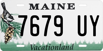 ME license plate 7679UY