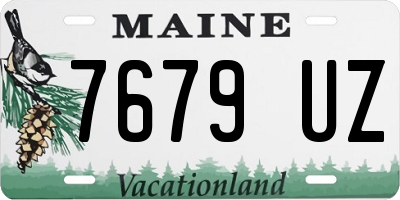ME license plate 7679UZ