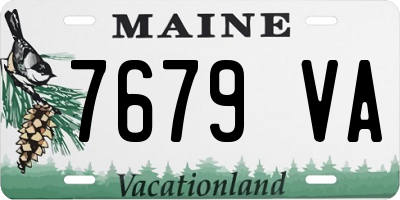 ME license plate 7679VA