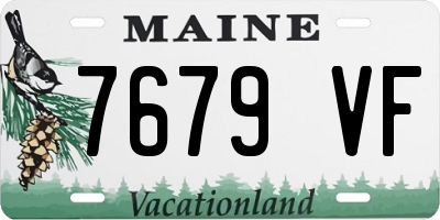 ME license plate 7679VF