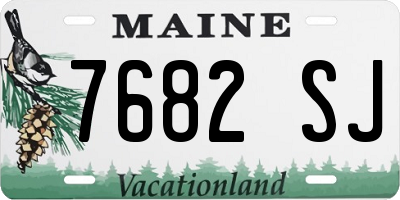 ME license plate 7682SJ