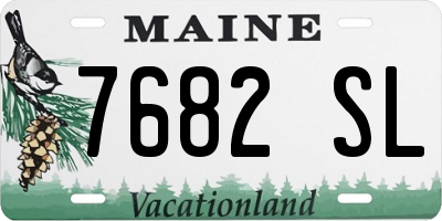 ME license plate 7682SL