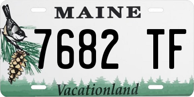 ME license plate 7682TF
