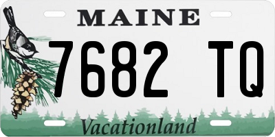 ME license plate 7682TQ