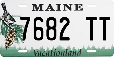 ME license plate 7682TT