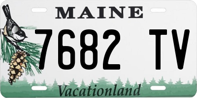 ME license plate 7682TV