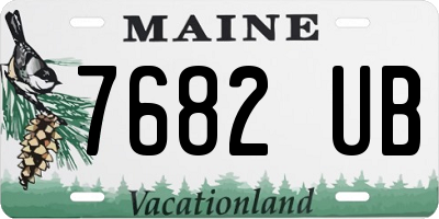 ME license plate 7682UB