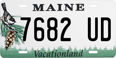 ME license plate 7682UD