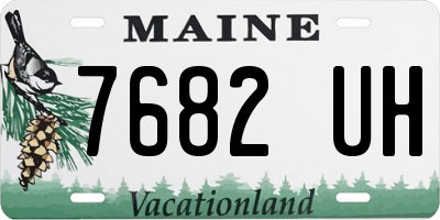 ME license plate 7682UH