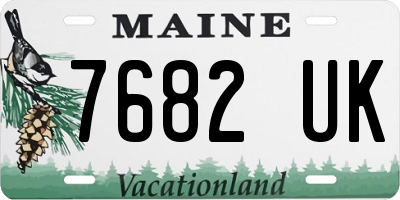 ME license plate 7682UK