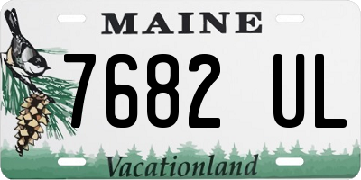 ME license plate 7682UL