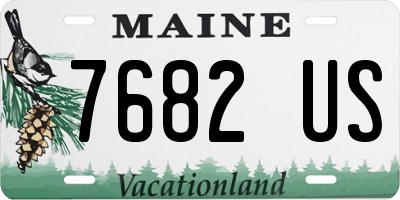 ME license plate 7682US