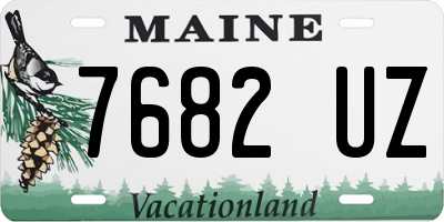 ME license plate 7682UZ