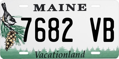 ME license plate 7682VB