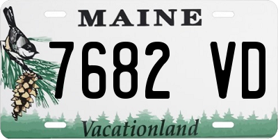 ME license plate 7682VD