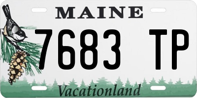 ME license plate 7683TP
