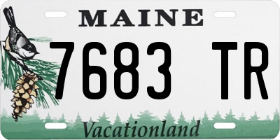 ME license plate 7683TR