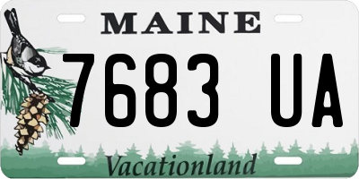 ME license plate 7683UA