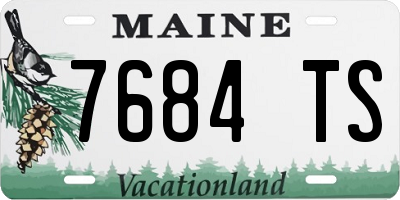 ME license plate 7684TS