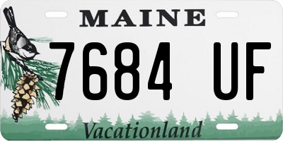 ME license plate 7684UF