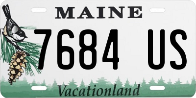 ME license plate 7684US